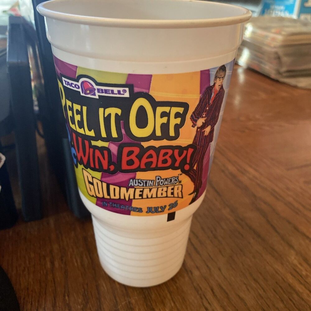 Austin Powers Goldmember Taco Bell Movie Memorabilia Collector's Cup 2002